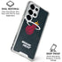NBA Miami Heat Black Partial Logo Galaxy S26 Ultra Clear Case