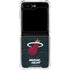 NBA Miami Heat Black Partial Logo Galaxy Z Flip6 Clear Case