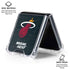 NBA Miami Heat Black Partial Logo Galaxy Z Flip6 Clear Case