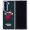 NBA Miami Heat Black Partial Logo Galaxy Z Fold6 Clear Case