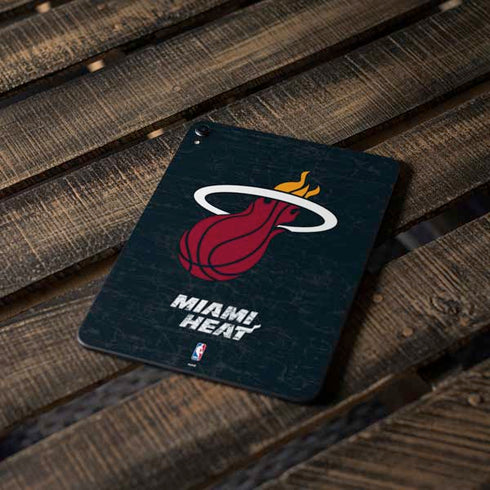NBA Miami Heat Black Partial Logo Apple iPad Pro Skin