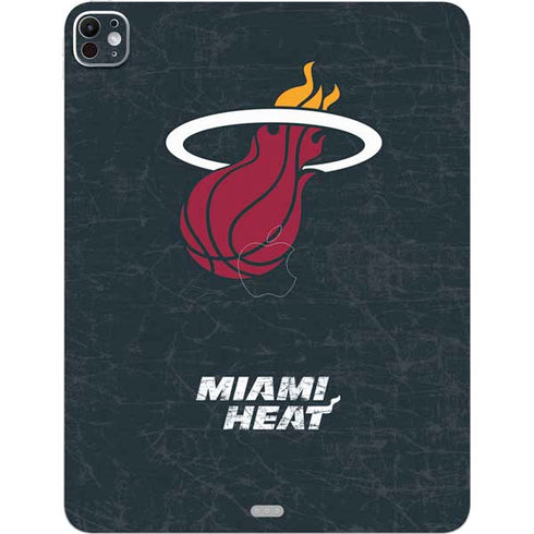 NBA Miami Heat Black Partial Logo iPad Pro 13in M4 (2024) Skin