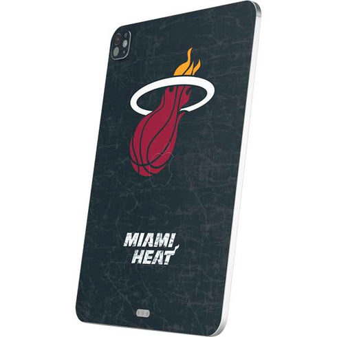 NBA Miami Heat Black Partial Logo iPad Pro 13in M4 (2024) Skin