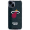 NBA Miami Heat Black Partial Logo iPhone 15 Clear Case