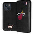 NBA Miami Heat Black Partial Logo iPhone 15 Folio Case