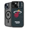 NBA Miami Heat Black Partial Logo iPhone 15 Kickstand Case