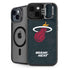 NBA Miami Heat Black Partial Logo iPhone 15 Kickstand Case