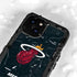 NBA Miami Heat Black Partial Logo iPhone 15 Plus Waterproof Case