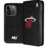 NBA Miami Heat Black Partial Logo iPhone 15 Pro Folio Case