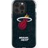 NBA Miami Heat Black Partial Logo iPhone 15 Pro Impact Case