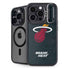 NBA Miami Heat Black Partial Logo iPhone 15 Pro Kickstand Case