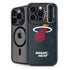 NBA Miami Heat Black Partial Logo iPhone 15 Pro Max Kickstand Case