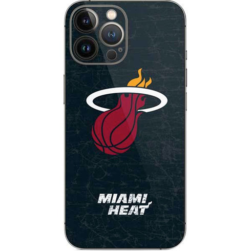NBA Miami Heat Black Partial Logo iPhone 15 Pro Max Skin