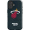 NBA Miami Heat Black Partial Logo iPhone 16 Impact Case