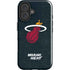 NBA Miami Heat Black Partial Logo iPhone 16 Impact Case