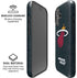NBA Miami Heat Black Partial Logo iPhone 16 Magsafe Impact Case
