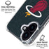 NBA Miami Heat Black Partial Logo iPhone 16 Plus Clear Case