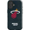 NBA Miami Heat Black Partial Logo iPhone 16 Plus Impact Case