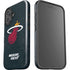 NBA Miami Heat Black Partial Logo iPhone 16 Plus Impact Case