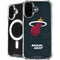 NBA Miami Heat Black Partial Logo iPhone 16 Plus MagSafe Case