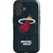 NBA Miami Heat Black Partial Logo iPhone 16 Plus Magsafe Impact Case