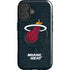 NBA Miami Heat Black Partial Logo iPhone 16 Plus Magsafe Impact Case