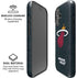 NBA Miami Heat Black Partial Logo iPhone 16 Plus Magsafe Impact Case