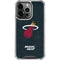 NBA Miami Heat Black Partial Logo iPhone 16 Pro Clear Case