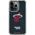 NBA Miami Heat Black Partial Logo iPhone 16 Pro Clear Case