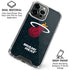 NBA Miami Heat Black Partial Logo iPhone 16 Pro Clear Case