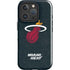 NBA Miami Heat Black Partial Logo iPhone 16 Pro Impact Case
