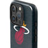 NBA Miami Heat Black Partial Logo iPhone 16 Pro Impact Case