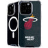 NBA Miami Heat Black Partial Logo iPhone 16 Pro MagSafe Case