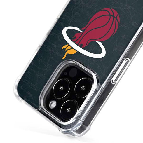 NBA Miami Heat Black Partial Logo iPhone 16 Pro MagSafe Case