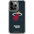 NBA Miami Heat Black Partial Logo iPhone 16 Pro Max Clear Case