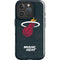 NBA Miami Heat Black Partial Logo iPhone 16 Pro Max Impact Case