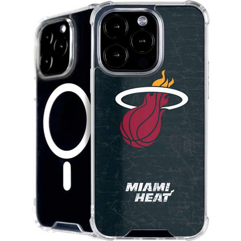 NBA Miami Heat Black Partial Logo iPhone 16 Pro Max MagSafe Case