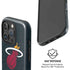 NBA Miami Heat Black Partial Logo iPhone 16 Pro Max Magsafe Impact Case