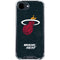 NBA Miami Heat Black Partial Logo iPhone 16e Clear Case