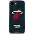 NBA Miami Heat Black Partial Logo iPhone 16e Clear Case