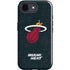 NBA Miami Heat Black Partial Logo iPhone 16e Impact Case