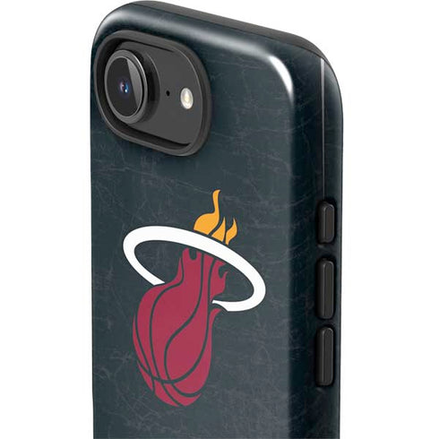 NBA Miami Heat Black Partial Logo iPhone 16e Impact Case
