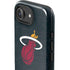 NBA Miami Heat Black Partial Logo iPhone 16e Impact Case