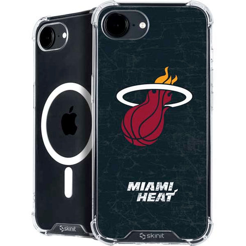 NBA Miami Heat Black Partial Logo iPhone 16e MagSafe Case