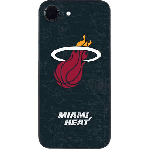 NBA Miami Heat Black Partial Logo iPhone 16e Skin