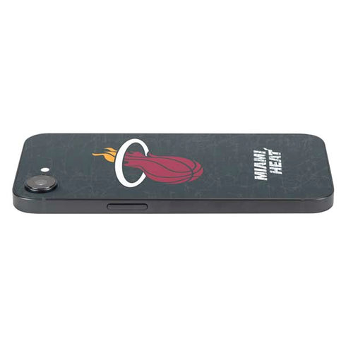 NBA Miami Heat Black Partial Logo iPhone 16e Skin