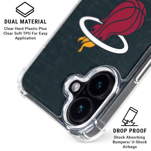 NBA Miami Heat Black Partial Logo iPhone 17 MagSafe Case