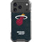 NBA Miami Heat Black Partial Logo iPhone 18 Pro Clear Case