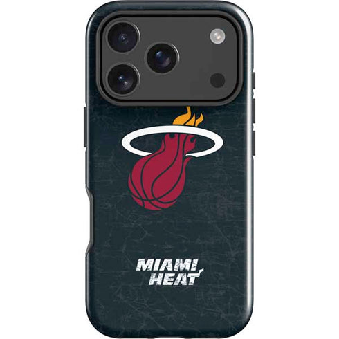 NBA Miami Heat Black Partial Logo iPhone 18 Pro Impact Case