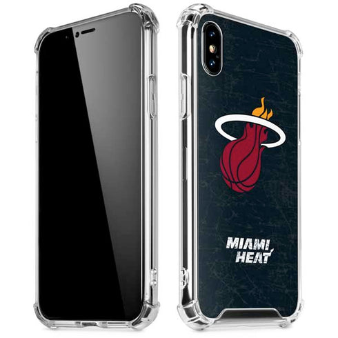NBA Miami Heat Black Partial Logo iPhone X/XS Clear Case